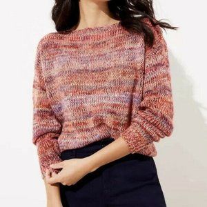 LOFT Plus Spacedye Boatneck Sweater